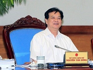 PM Nguyen Tan Dung memeriksa pelaksanaan Resolusi Sidang Pleno ke-4 di kota Ho Chi Minh - ảnh 1
