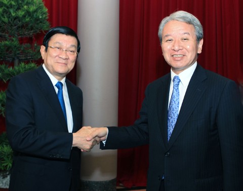 Presiden Truong Tan Sang menerima Ketua Badan Kerjasama Internasional Jepang (JICA) - ảnh 1