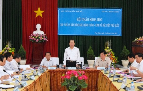 Sumbangan pendapat untuk membangun zona administrasi – ekonomi istimewa Phu Quoc - ảnh 1