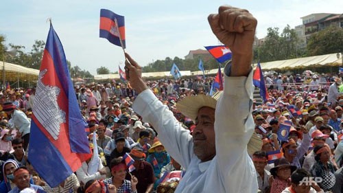 Kamboja: hari demonstrasi pertama yang dilakukan Partai CNRP berlangsung tanpa kekerasan - ảnh 1