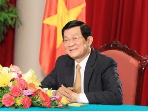 Presiden Truong Tan Sang menjawab interviu tentang kunjungan Presiden Rusia ke Vietnam - ảnh 1