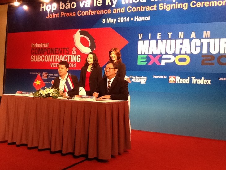 Vietnam Manufacturing Expo 2014 – kesempatan besar bagi cabang industri penunjang Vietnam - ảnh 1