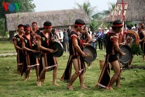 Pesta unik tentang adat memohon ketenteraman warga etnis minoritas Bana - ảnh 3