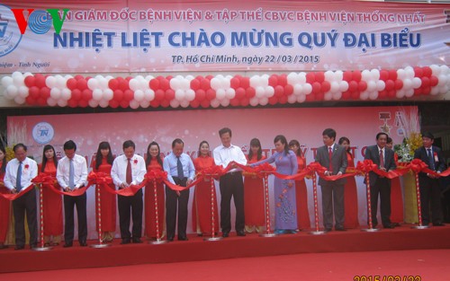 PM Nguyen Tan Dung menghadiri acara peresmian Proyek perluasan Rumah Sakit Thong Nhat di kota Ho Chi Minh - ảnh 1