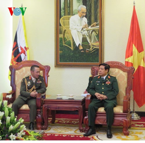 Panglima Angkatan Bersenjata Kerajaan Brunei Darussalam berkunjung di Vietnam - ảnh 1