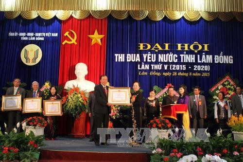 Wapres Vietnam, Nguyen Thi Doan menghadiri Kongres ke-5 Kompetisi Patriotik di provinsi Lam Dong - ảnh 1