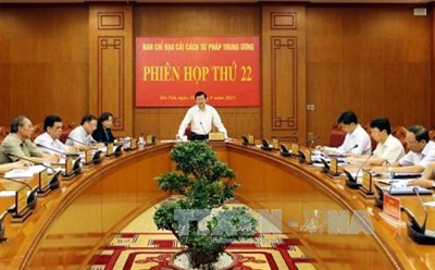 Presiden Truong Tan Sang memimpin sidang ke-22 Badan Pengarahan Reformasi Hukum Pusat - ảnh 1