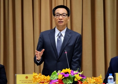 Deputi PM Vu Duc Dam menerima Badan Eksekutif Dewan Badan Usaha demi perkembangan yang berkesinambungan Vietnam - ảnh 1