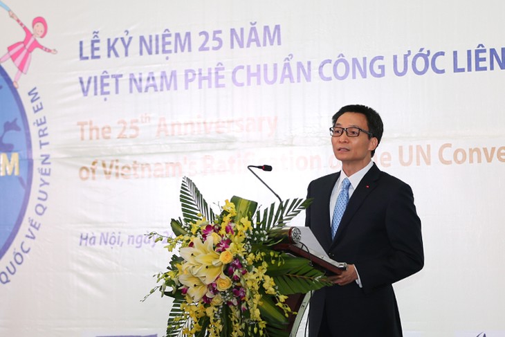 Vietnam memperingati ultah ke-25 ratifikasi Konvensi PBB tentang Hak Anak-Anak - ảnh 1