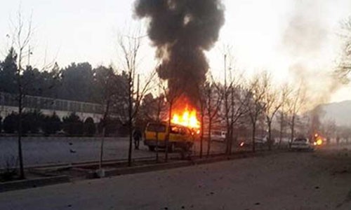 Serangan bom di dekat Kedutaan Besar Rusia di Kabul memakan korban - ảnh 1