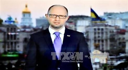 PM Ukraina, Arseny Yatsenuik menyatakan mengundurkan diri - ảnh 1