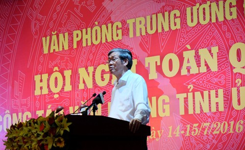 Konferensi Nasional pekerjaan Kantor Komite Partai semua provinsi dan kota diadakan di kota Da Nang  - ảnh 1