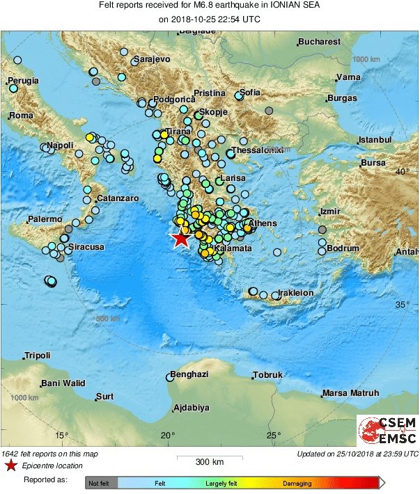 Grèce: Un séisme de magnitude 6,4 enregistré au large du pays - ảnh 1