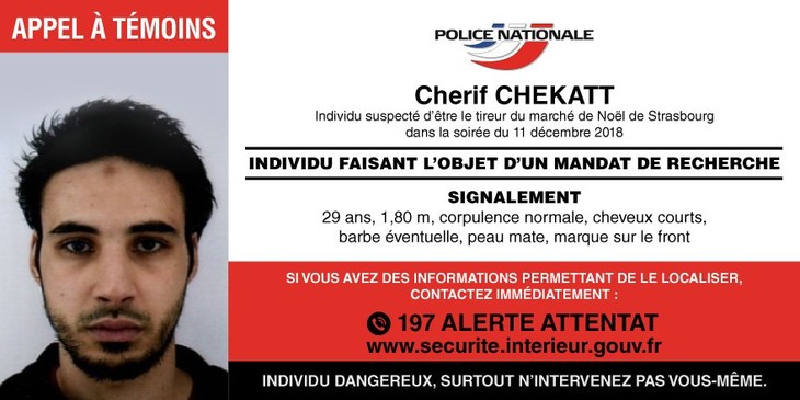 Attentat à Strasbourg: qui est Chérif Chekatt, l’auteur présumé de la fusillade? - ảnh 1