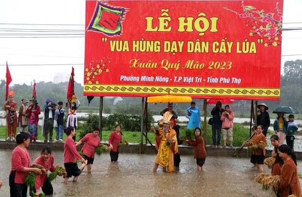 Festival: «Les rois Hung transmettent les techniques rizicoles à la population» - ảnh 1