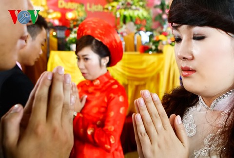 Hang Thuan Zeremonie: Buddhistische Hochzeitszeremonie  - ảnh 10