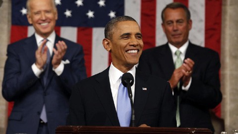 US-Präsident Obama hält Rede zur Lage der Nation - ảnh 1