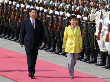 Staatspräsident Chinas besucht Südkorea - ảnh 1