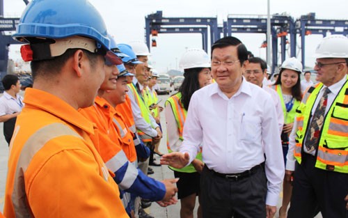Staatspräsident Truong Tan Sang besucht Provinz Quang Ninh - ảnh 1