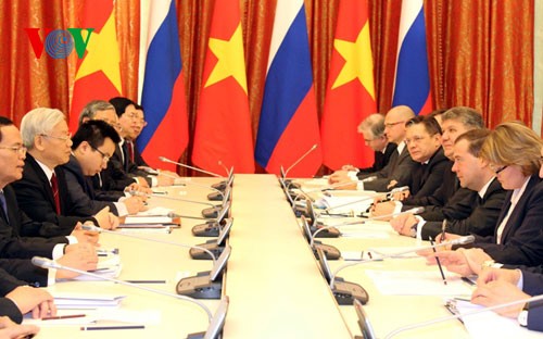 KPV-Generalsekretär Nguyen Phu Trong führt Gespräch mit Dmitri Medvedew - ảnh 1