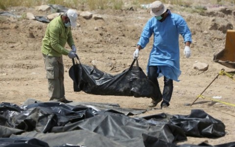 470 Leichen aus Massengräbern in Tikrit geborgen - ảnh 1