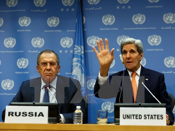 Außenminister Russlands und der USA diskutieren Syrien-Friedensgespräche  - ảnh 1