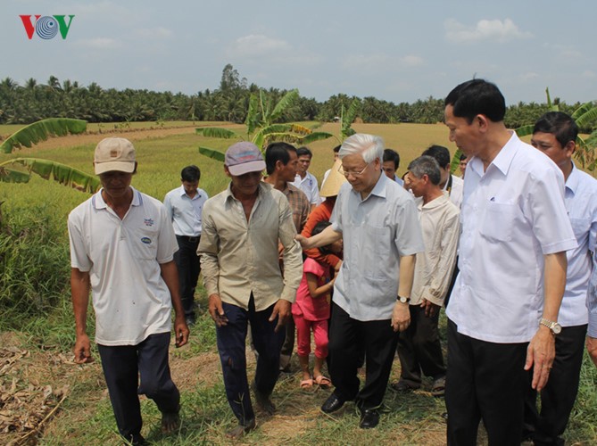 KPV-Generalsekretär Nguyen Phu Trong besucht Provinz Ben Tre - ảnh 1