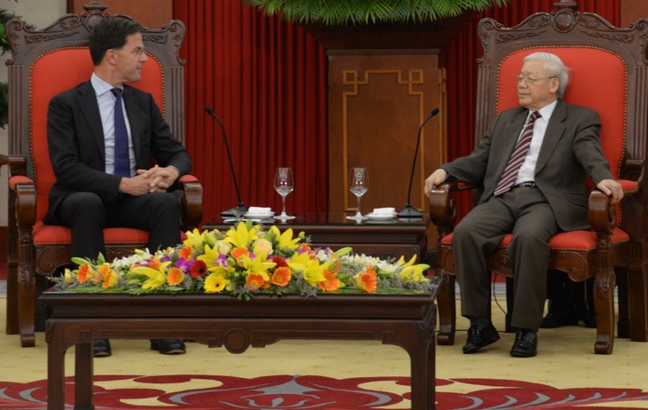 Nguyen Phu Trong empfängt den niederländischen Premierminister - ảnh 1