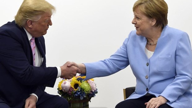 G20-Gipfel: US-Präsident Donald Trump lobt Handelsbeziehung mit Deutschland - ảnh 1