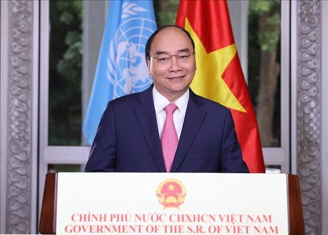UN-Vollversammlung: Premierminister Nguyen Xuan Phuc schickt Botschaft zur Covid-19-Prävention und –Bekämpfung - ảnh 1