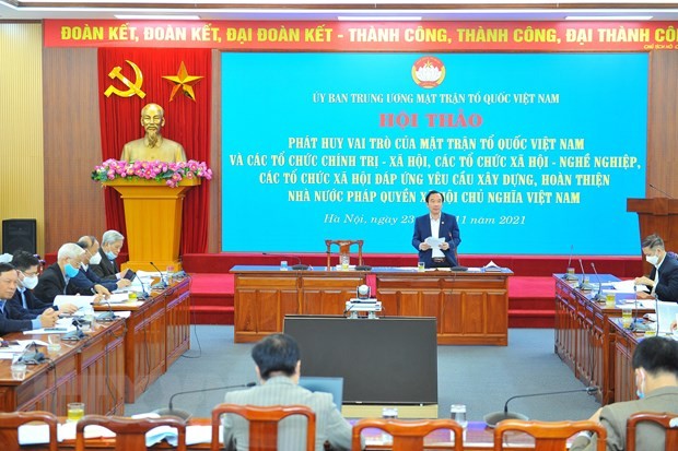 Entfaltung der Rolle der Vaterländischen Front Vietnams beim Aufbau des Rechtsstaates - ảnh 1
