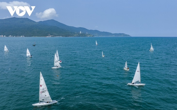 Weiße Segel auf dem Meer in Da Nang - ảnh 16
