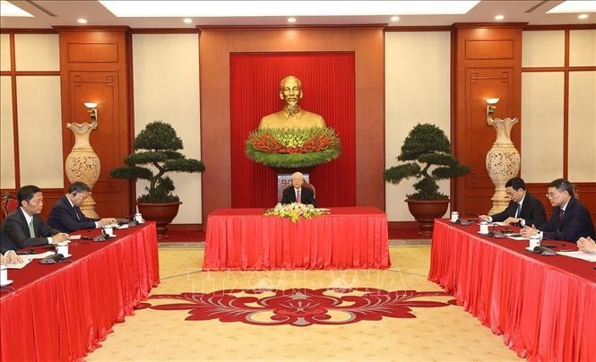KPV-Generalsekretär Nguyen Phu Trong führt Telefongespräch mit Indiens Premierminister Narendra Modi - ảnh 1