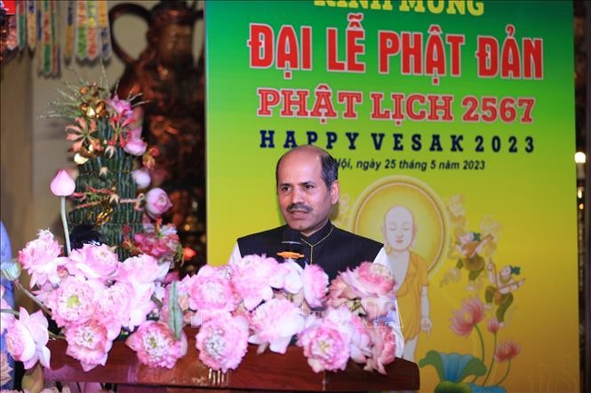 Vesakfest 2023: Buddhismus trägt zur Vertiefung der Beziehungen zwischen Vietnam und Indien bei - ảnh 1