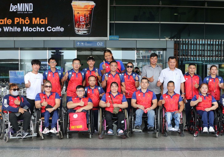 Vietnamesische Sportler mit Behinderungen sind zu ASEAN Para Games 12 in Kambodscha eingetroffen - ảnh 1