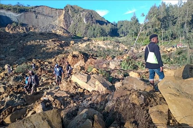 Die Zahl der Toten beim Erdrutsch in Papua-Neuguinea ist auf 670 gestiegen - ảnh 1