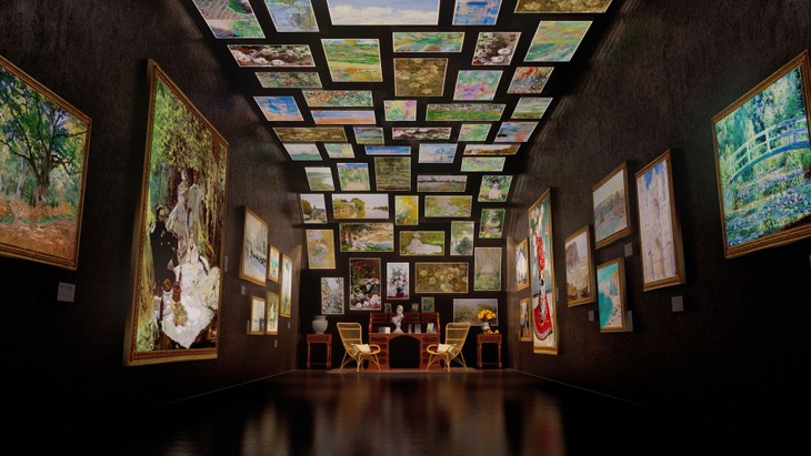 Ausstellung „Art Lighting Experience“ über Vincent van Gogh und Claude Monet - ảnh 1