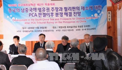 关于PCA仲裁庭裁决做出后东海形势的研讨会在韩国举行 - ảnh 1