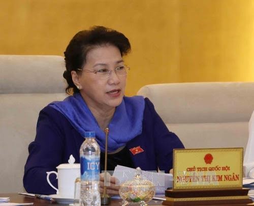 越南国会主席阮氏金银：国会将继续研究，完善为国立功者政策 - ảnh 1