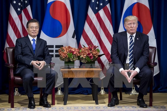 朝核问题成为韩美峰会讨论的重心议题 - ảnh 1