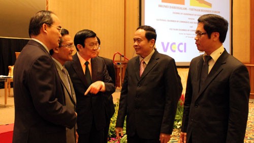 Staatspräsident Truong Tan Sang beendet seinen Besuch in Brunei Darussalam - ảnh 1