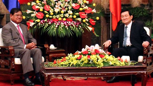 Staatspräsident Truong Tan Sang empfängt Vizepremierminister Kambodschas - ảnh 1