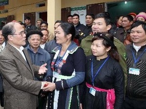 Parlamentspräsident Nguyen Sinh Hung trifft Wähler in Lang Son - ảnh 1