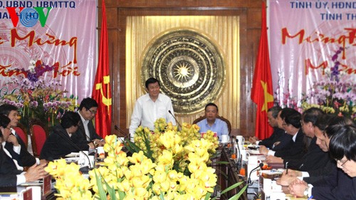 Staatspräsident Truong Tan Sang führt seinen Besuch in Thanh Hoa fort - ảnh 1