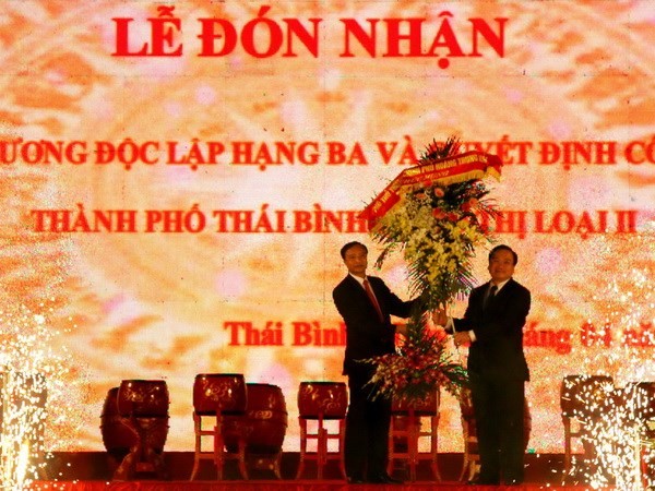 Thai Binh wird zur Stadt der Klasse II anerkannt - ảnh 1