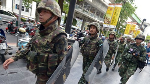 Thailand setzt Soldaten und Polizei zur Verhinderung von Protesten ein  - ảnh 1