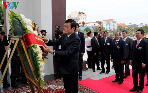 Staatspräsident Truong Tan Sang besucht Kambodscha - ảnh 1