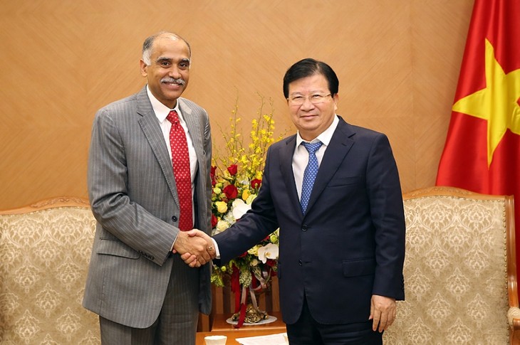 Vizepremierminister Trinh Dinh Dung empfängt Botschafter Weißrusslands, Indiens und der Niederlande - ảnh 1