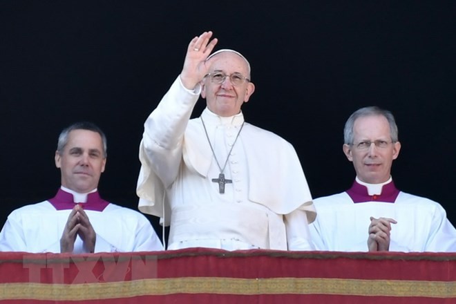 Papst Franziskus schickt Glückwunsch zum Neujahr an Asiaten - ảnh 1