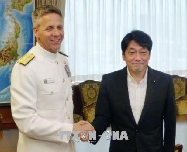 US-Admiral verpflichtet sich zum Schutz Japans nach Streichen gemeinsamer Manöver mit Südkorea - ảnh 1